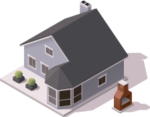 gray house icon