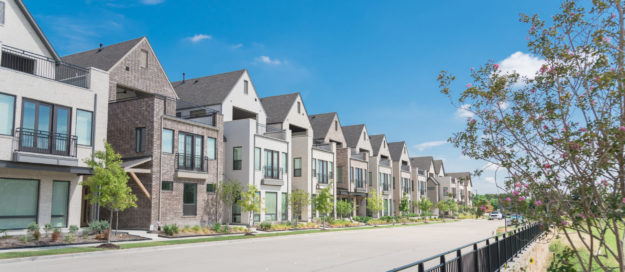 Brand New Park Side Three Story Single Family Houses Near Dallas